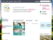 Tablet Screenshot of ch-le-vinatier.fr